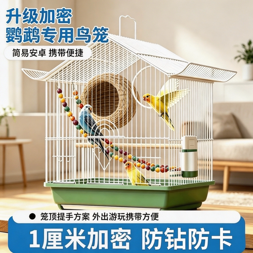 加密加粗！防钻逃专用鹦鹉鸟笼