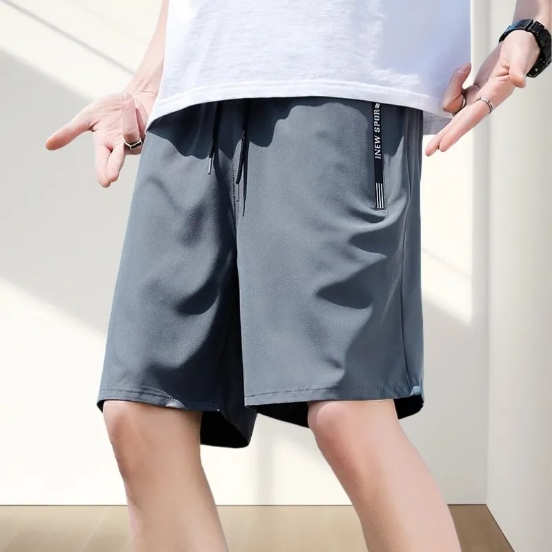 短裤男休闲宽松篮球运动外穿男士夏季男生沙滩裤衩冰丝速干五分裤,男装,短裤,淘宝优惠券,粉丝福利购,淘宝优惠卷