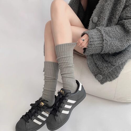 长筒堆堆袜小腿袜女春秋