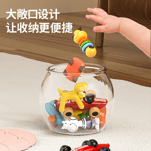 严选儿童收纳桶玩具凳透