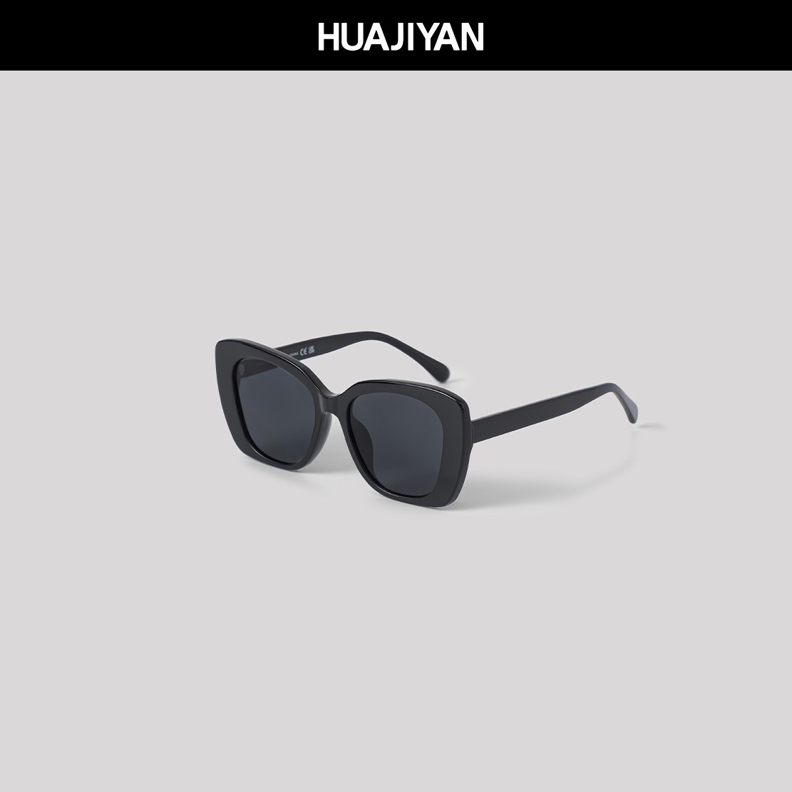 华吉言【配饰系列】黑框猫眼设计装饰防紫外线眼镜太阳镜