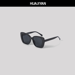 华吉言【配饰系列】黑框猫眼设计装饰防紫外线眼镜太阳镜