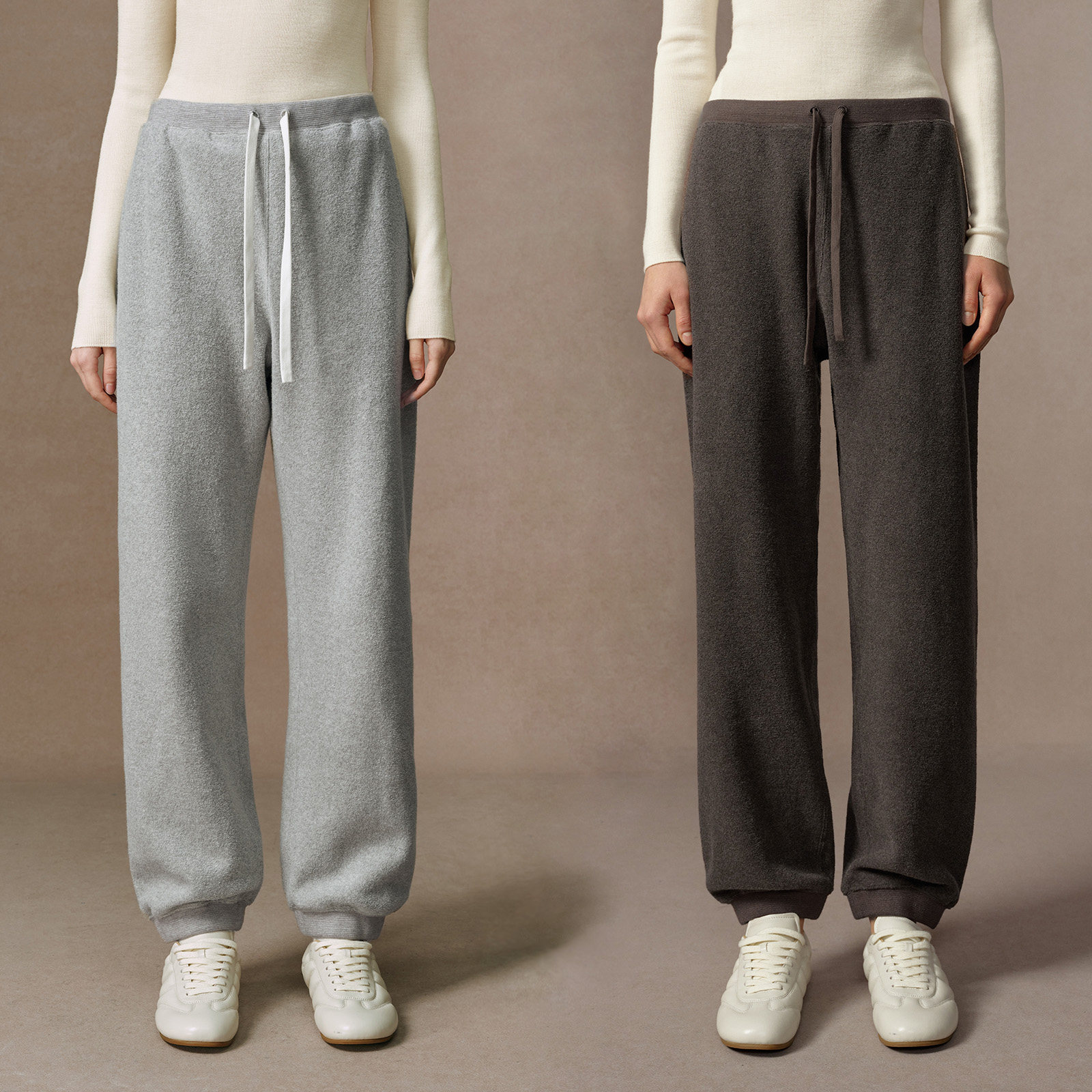 华吉言【云朵裤】加绒棉羊毛混纺毛圈肌理运动休闲裤束脚卫裤女冬,女装/女士精品,休闲裤,淘宝优惠券,粉丝福利购,淘宝优惠卷