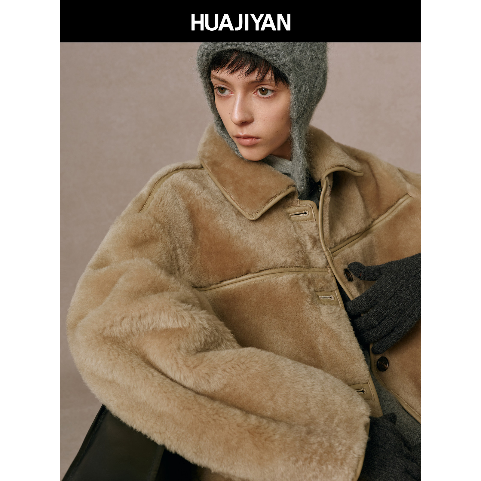 华吉言【鸳鸯奶茶】法国进口绵羊皮毛一体两面穿翻领外套,女装/女士精品,皮草,淘宝优惠券,粉丝福利购,淘宝优惠卷