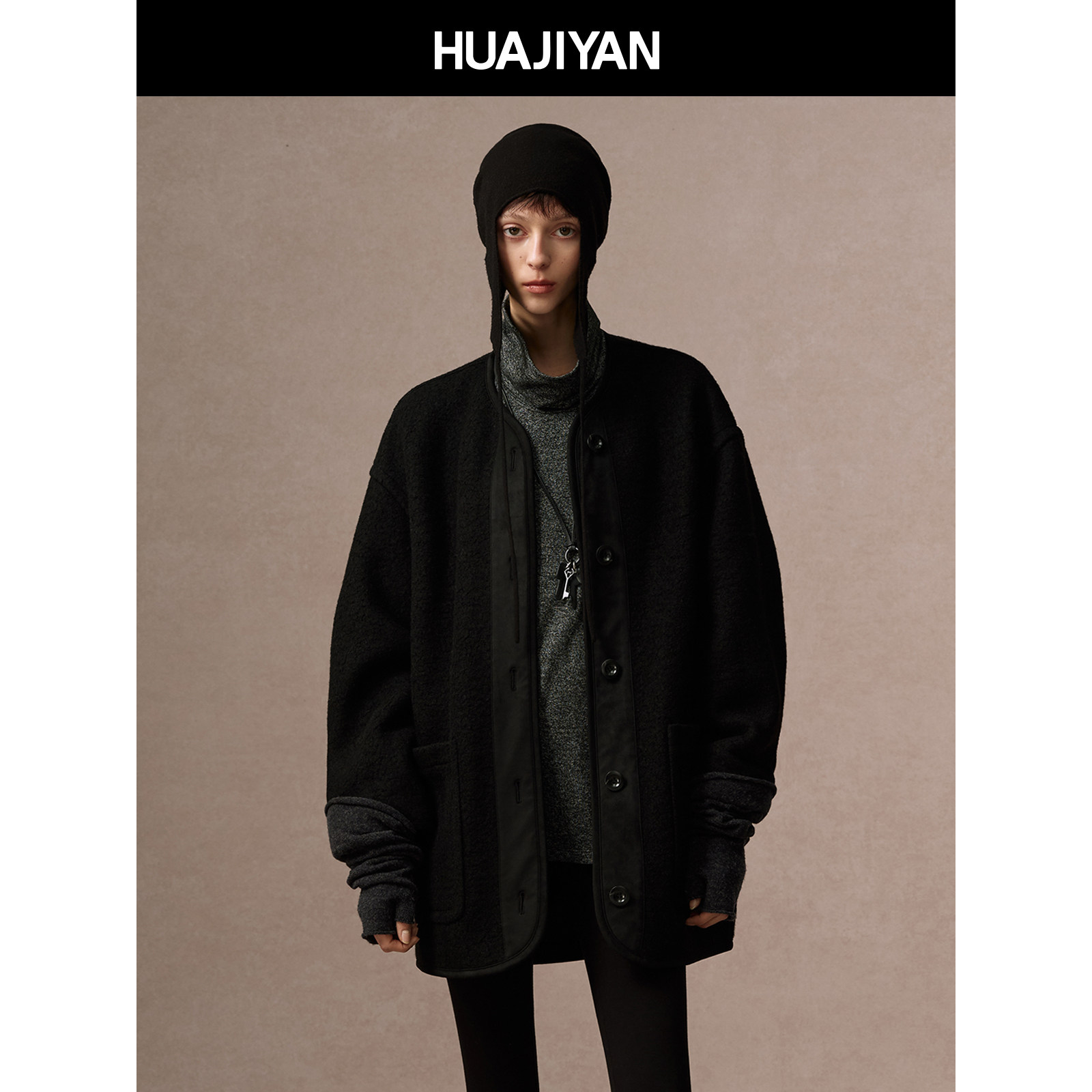 华吉言【诺特大衣】羊毛羊驼毛混纺麂皮包条呢料大衣外套,女装/女士精品,毛呢外套,淘宝优惠券,粉丝福利购,淘宝优惠卷