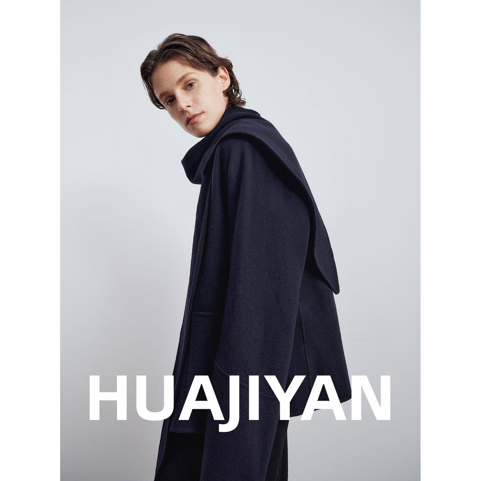 华吉言【奥斯汀】澳毛山羊绒混纺围巾领双面呢大衣外套,女装/女士精品,毛呢外套,淘宝优惠券,粉丝福利购,淘宝优惠卷