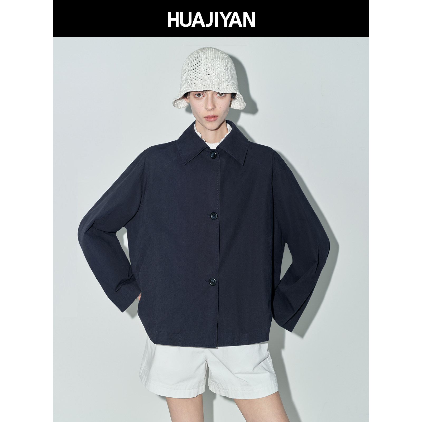 华吉言【卡普里】100长绒棉定染翻领小A版上衣外套,女装/女士精品,短外套,淘宝优惠券,粉丝福利购,淘宝优惠卷