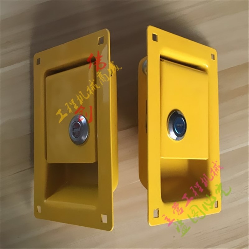 挖机配件沃尔沃EC210/240/290/360边门锁边盖 挖掘机液压泵盖门锁