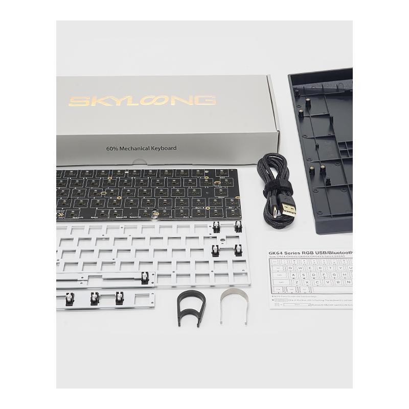 BGKP New arrival GK64XS KIT PCB  RGB GH60  60% 64KEYS HOT SW