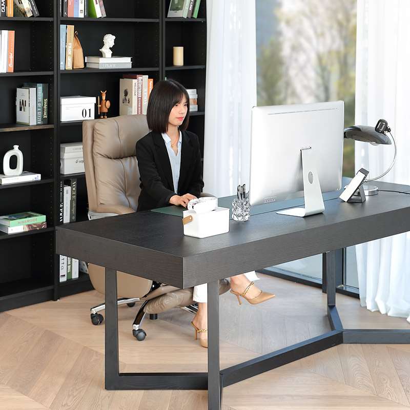 顾全老板椅办公室舒适家用轻奢可躺座椅椅子商务真皮大班椅办公椅