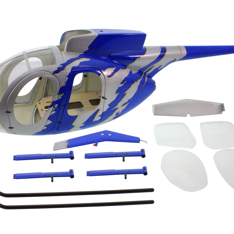 250 Size Fuselage for Huges MD500E Ah-6 Helicopter