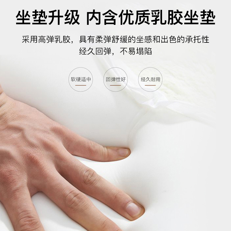 实木凳子家用可叠放方凳软包圆凳现代简约客厅餐桌餐椅布艺高椅子