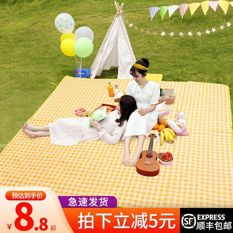 Outdoor Thicken Pad Blanket Camping Beach Plaid Picnic Mat