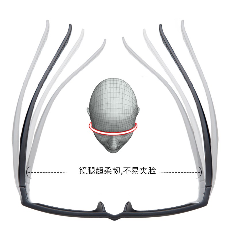 运动眼镜男篮球超轻护目近视眼镜框户外防护配抗辐射足球眼睛框