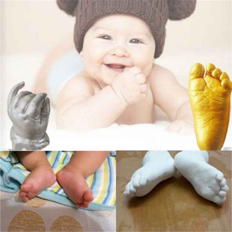 3D Baby Hand Print Foot Baby Casting Keepsake Kit Handprint