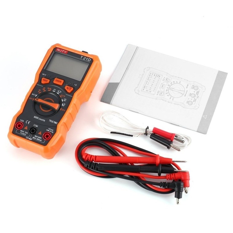Digital Multimeter NJTY T21D DC/AC Voltage Current Meter Han