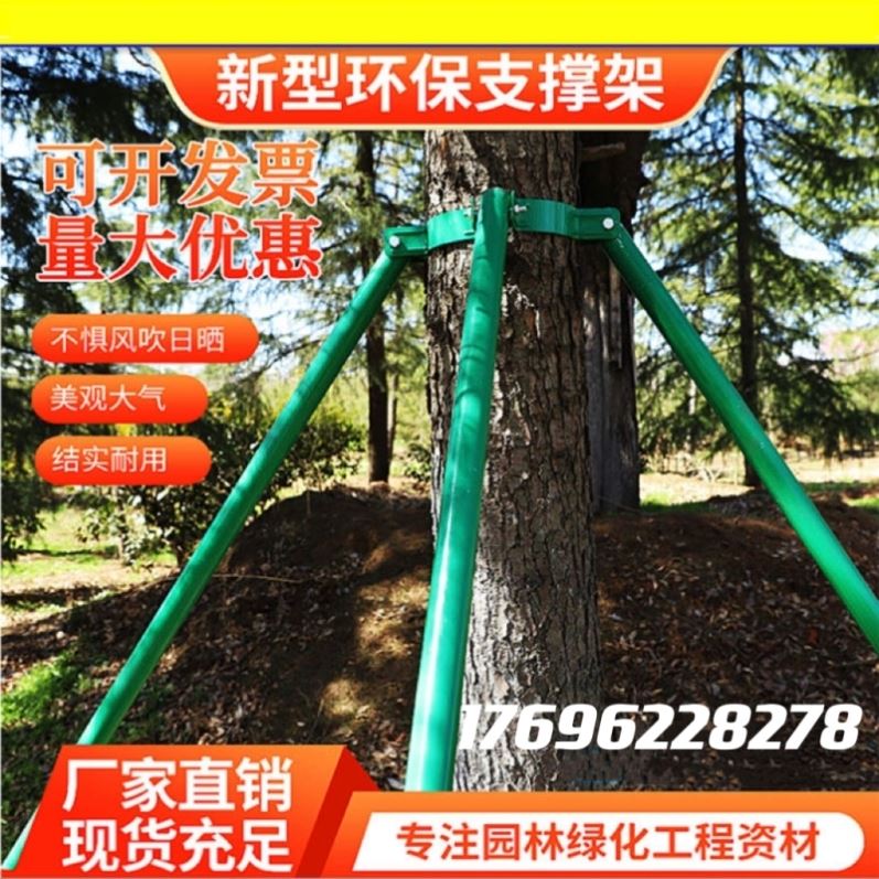 树木支撑架钢管树木固定器铁抱箍支撑杆果树支撑架大树支撑稳固