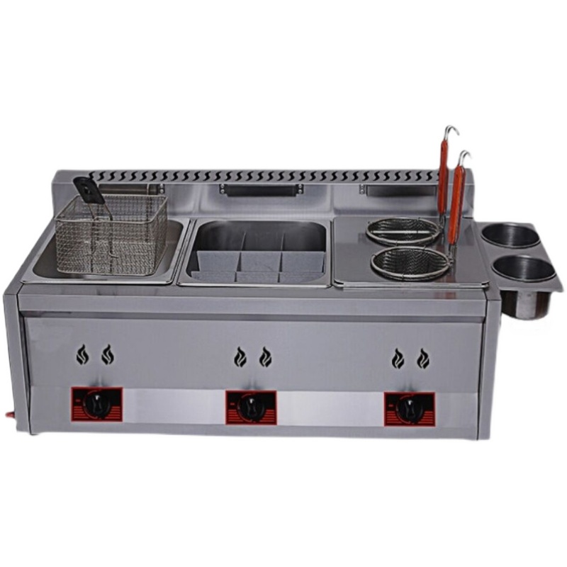 厂家燃气油炸锅关东煮机煮面炉炸油条炸鸡叉骨商用炸炉瓦斯炸锅摆