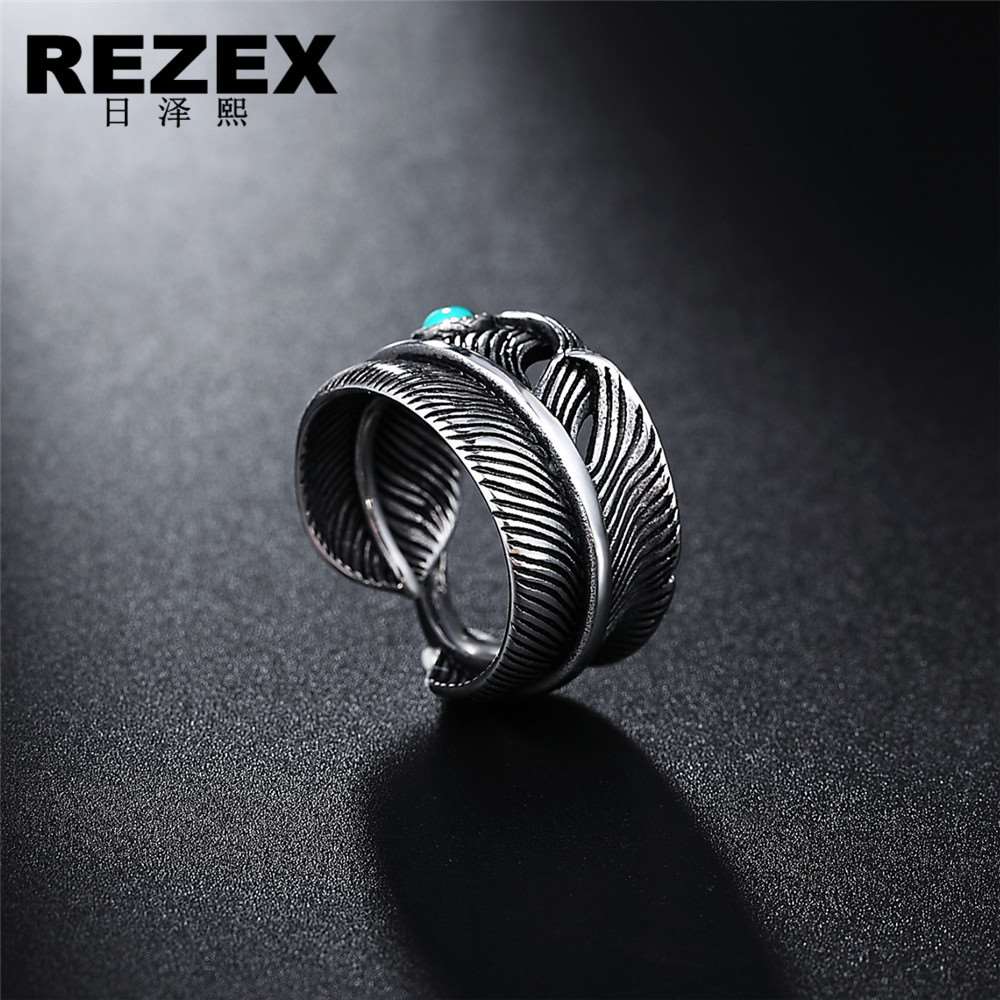 R0523-NK01 Fashion personality Takahashi turquoise feather t