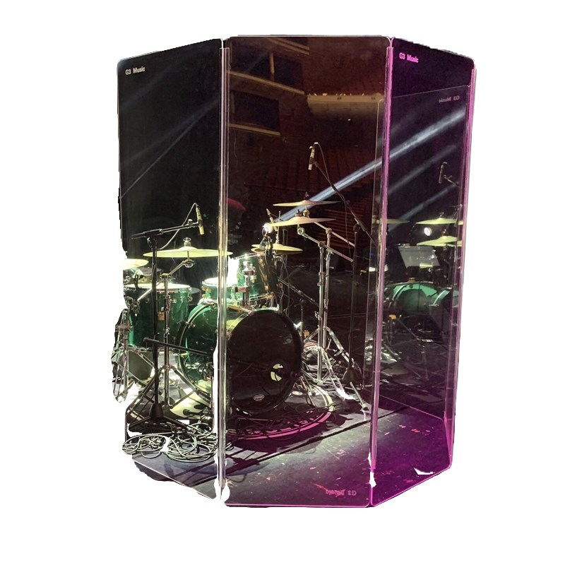 透明亚克力架子鼓隔音屏风专业演奏围绕鼓手隔音挡板乐器鼓盾隔断