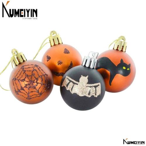 -Halloween decorations matte plastic ball scene layout
