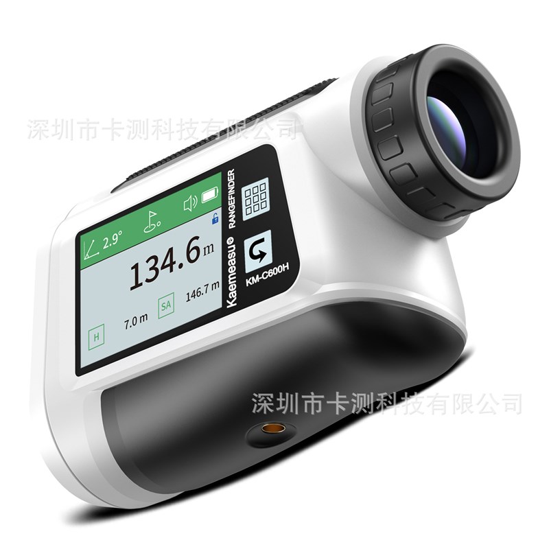 新品充电望远镜雷射测距仪触摸A侧面屏语音播报高尔夫测距仪测面