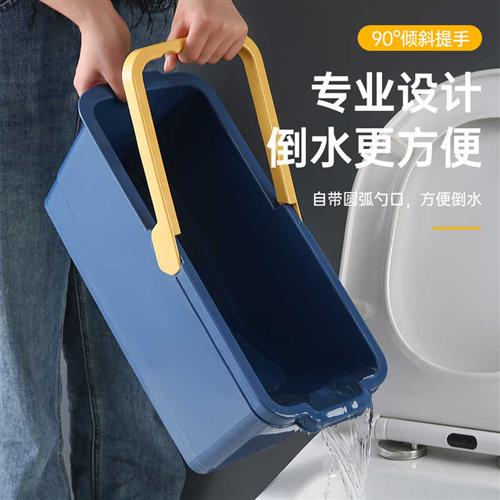 速发洗拖把桶长方形家用塑料水桶胶棉海绵拖布桶涮地拖清洗桶单桶