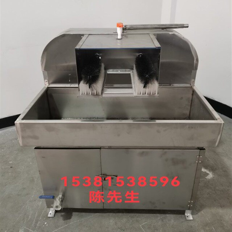 速发新品半自动圆瓶刷瓶机毛刷机冲洗瓶机各类玻璃鲜子洗刷瓶机器