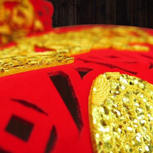 速发大号立体加新毛毡福字绒布中国结挂件节饰过厚年春装挂饰厂家