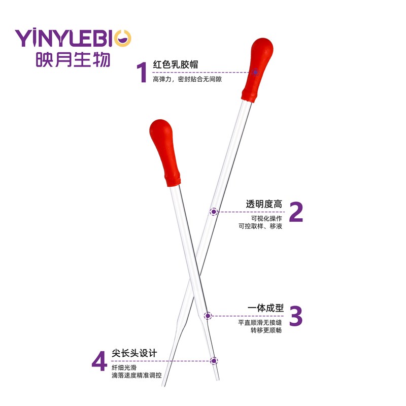 速发玻璃滴管刻度滴管玻璃巴氏滴管实验室玻璃吸量管移液管胶头滴