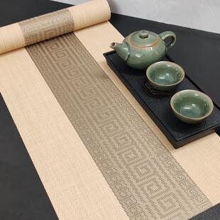 桌旗桌垫茶几桌布禅意茶席防水茶垫餐桌茶台轻奢高端长条布 新中式