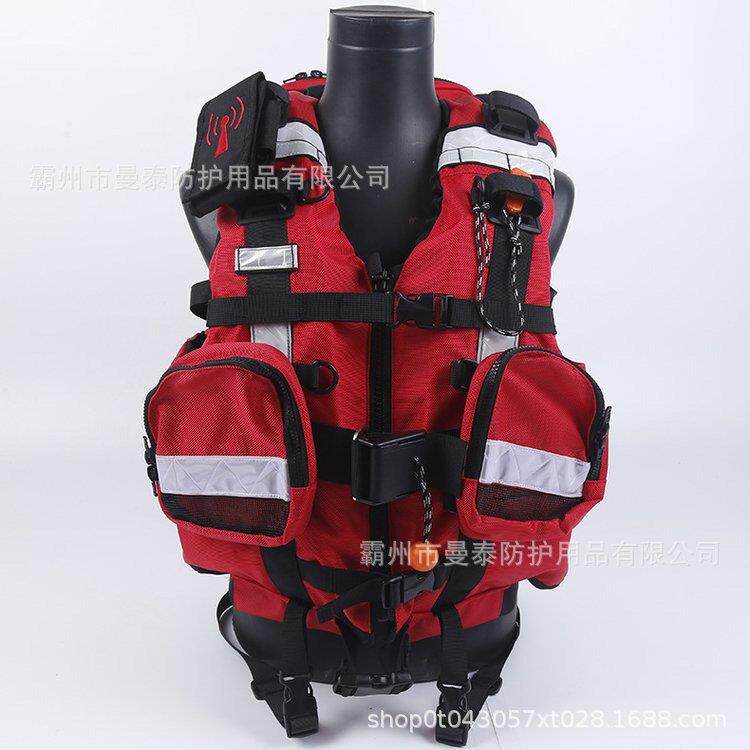 水域救援型救衣多挂重点激流洪袋水救援服防汛应急双齐全口背生心