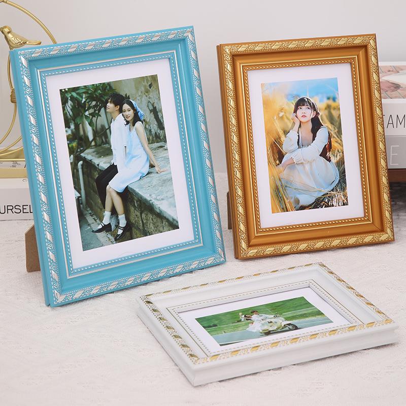 欧式古典金色相框5寸6寸8寸A4照片挂墙影楼婚纱摄影装饰相框