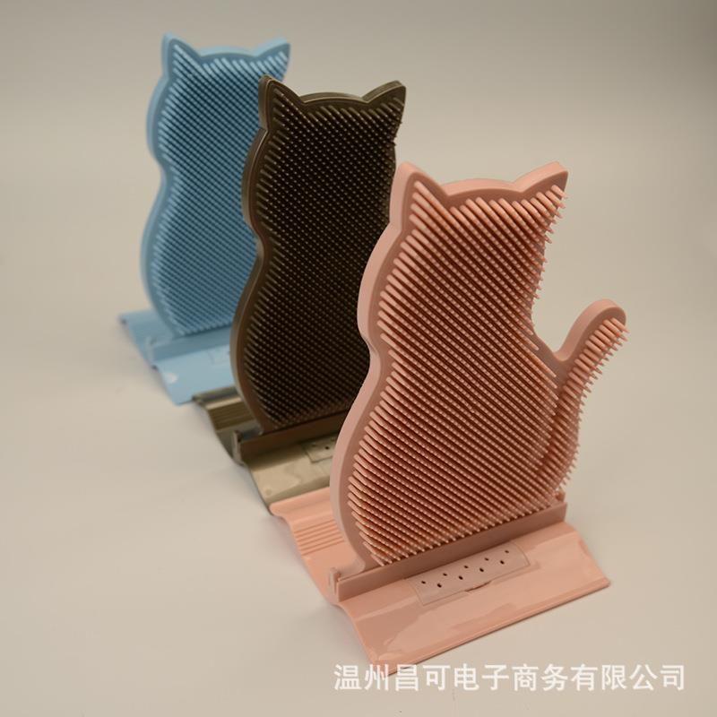 亚马逊宠物逗猫咪墙角蹭痒器猫爬抓痒架门上挠痒蹭猫爪板防猫抓