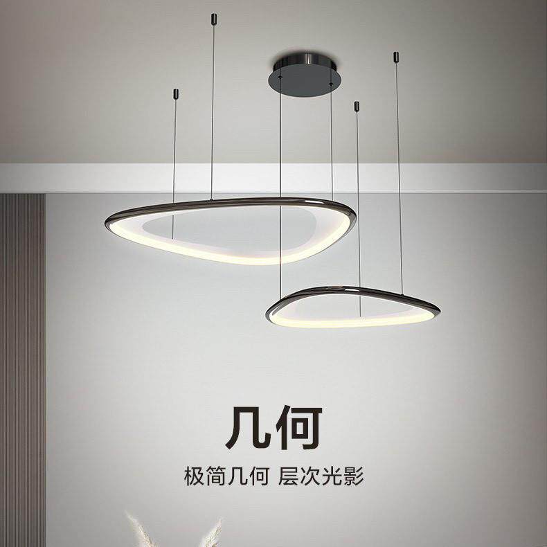 几何系列吸顶灯吊灯线下客厅吸顶灯吊灯几何-金-珍珠黑-现代简约