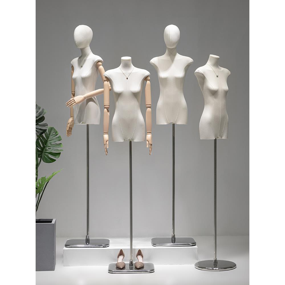 韩版扁身平胸模特道具女装假人橱窗半身人台服装店模特展示架全身