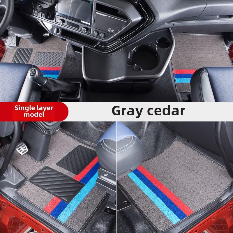 解放J6P脚垫丝圈J6V J6L货车驾驶室内饰品主副驾耐磨雪尼丝脚踏垫