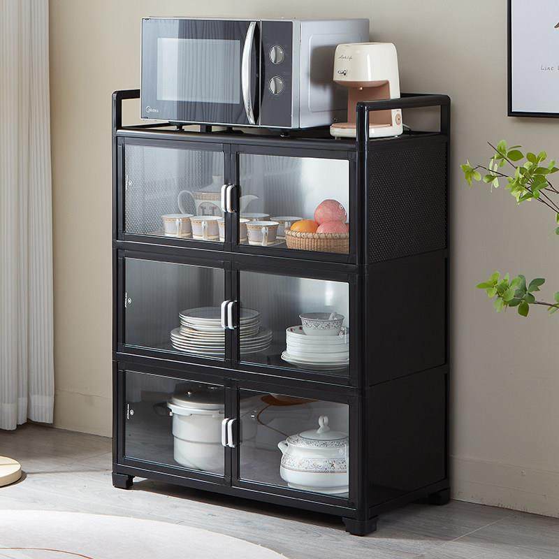 餐柜碗盘柜家用厨房储物柜子多功能茶水柜铝合金整体橱柜置物柜收,住宅家具,餐边柜,淘宝优惠券,粉丝福利购,淘宝优惠卷