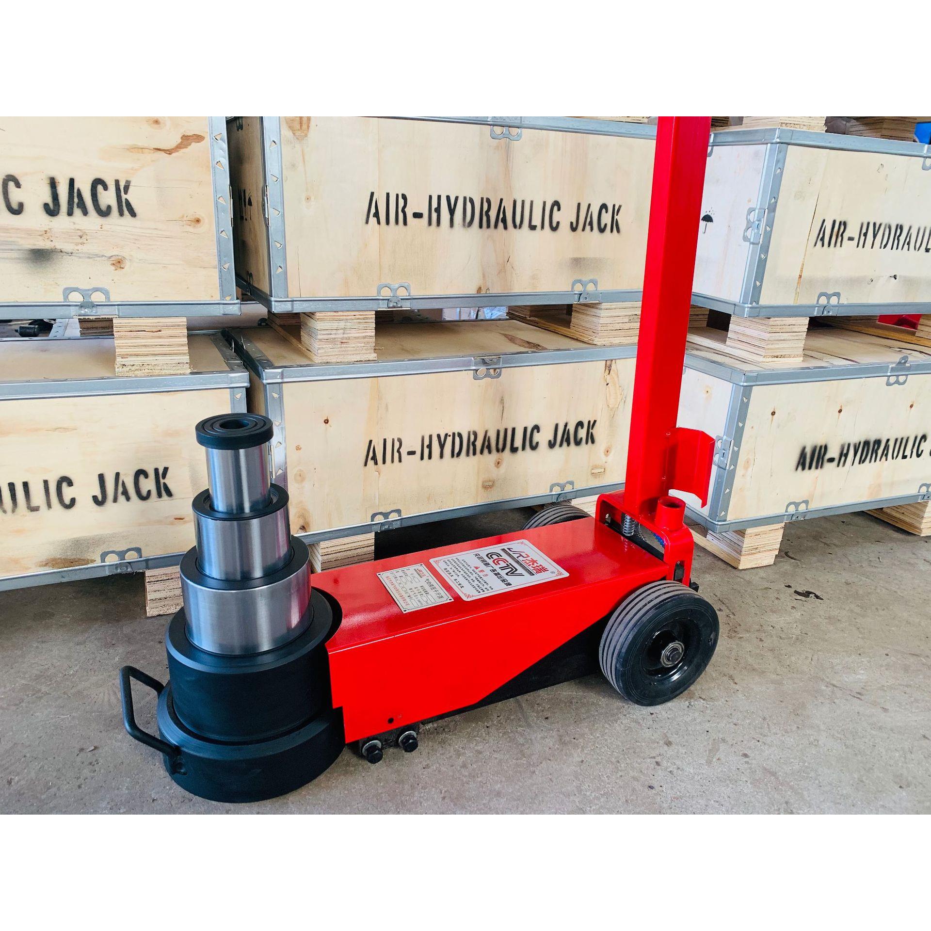 三节气动液压千斤顶卧式千斤顶50T