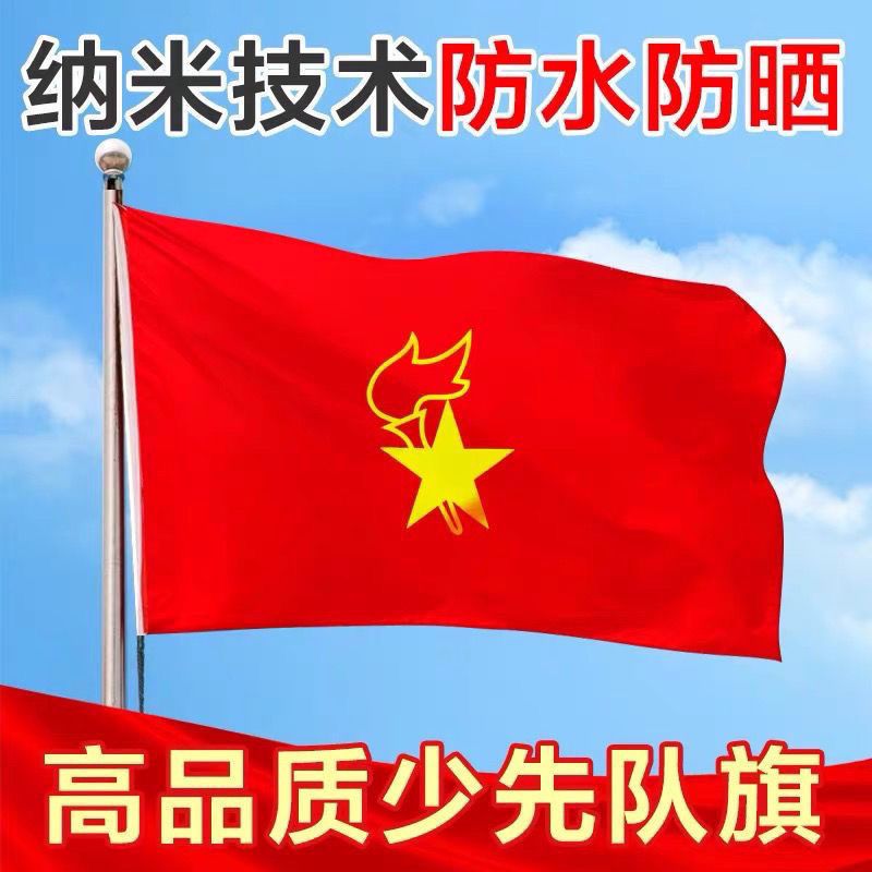 中国少先队队旗大队旗中队旗小队旗2号3号4号春亚纺布料定制队旗