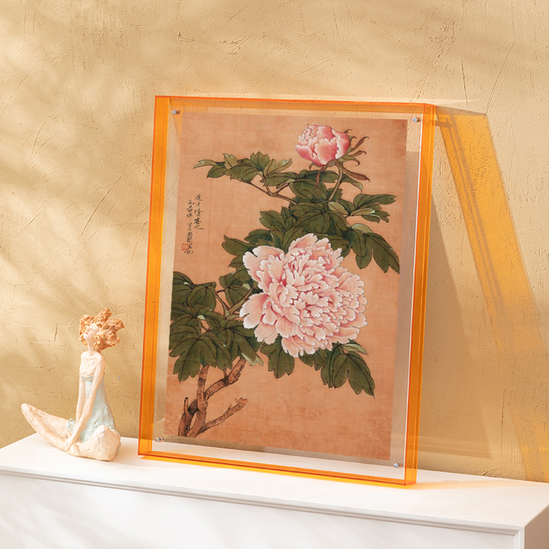 新中式牡丹花装饰画花开富贵客厅卧室挂画餐厅茶室书房花卉摆画图片