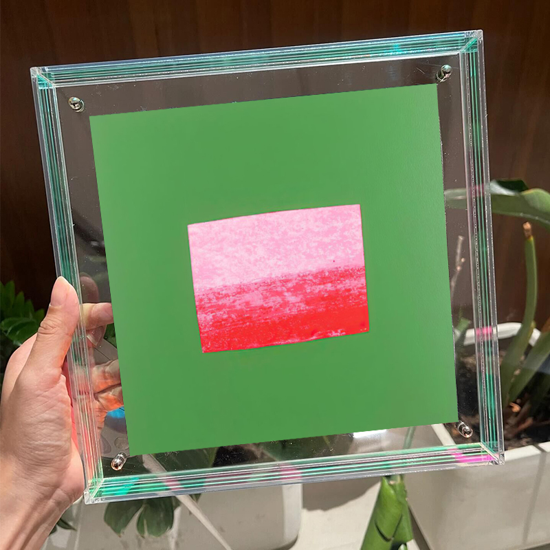 抽象艺术色块亚克力挂画北欧简约客厅装饰画法式小众卧室书房壁画图片
