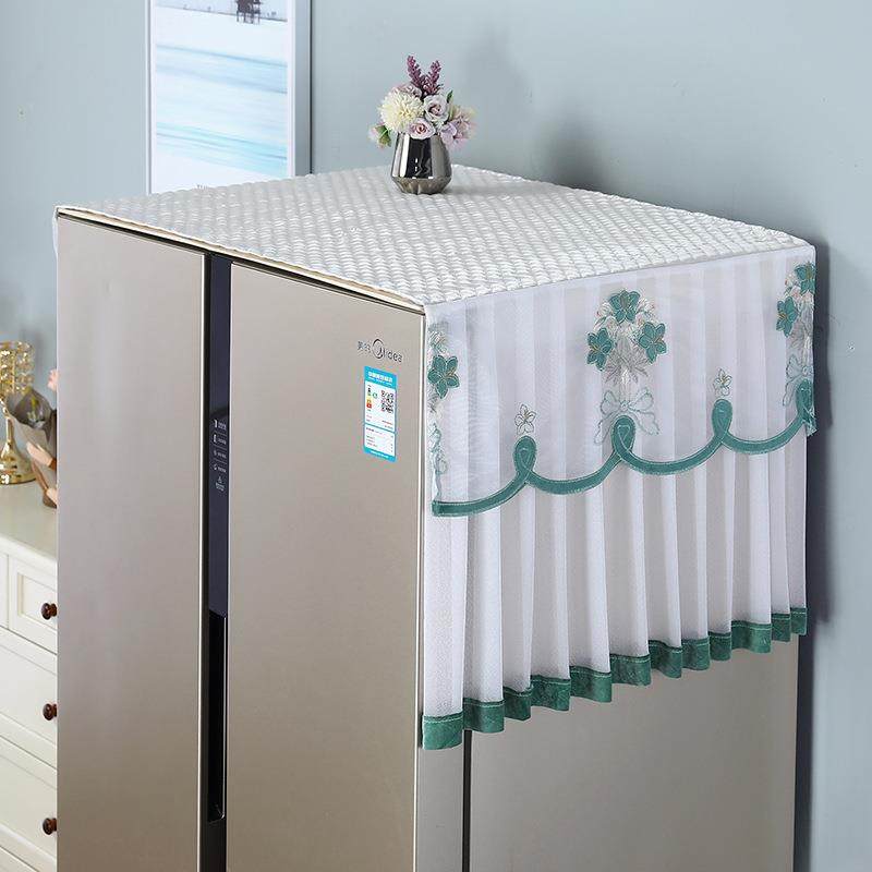 防滑冰箱防尘罩防尘布盖布洗衣机盖巾保护罩单开门双开门冰柜罩布