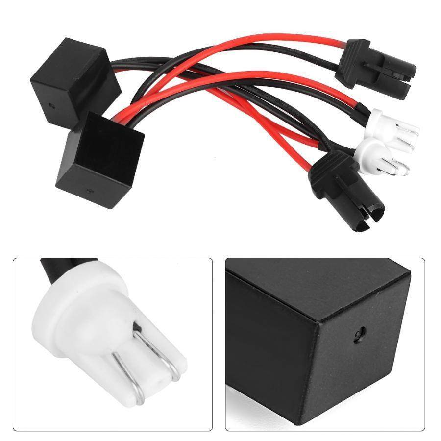 汽车T10 LED解码器小灯led电阻线示宽灯转向灯卤素改故障厂家