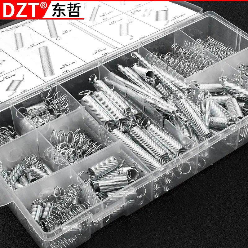 200PCS弹簧 拉簧 压簧 套装 200根透明pp塑料盒装20种规格一盒