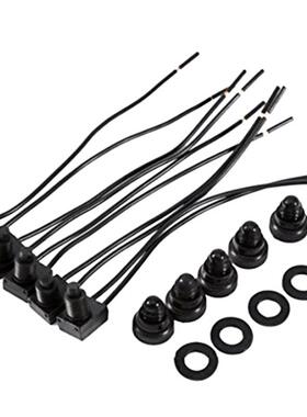 配套黑色或红色橡胶防水帽IP54防水等级带线10CM按钮按键开关