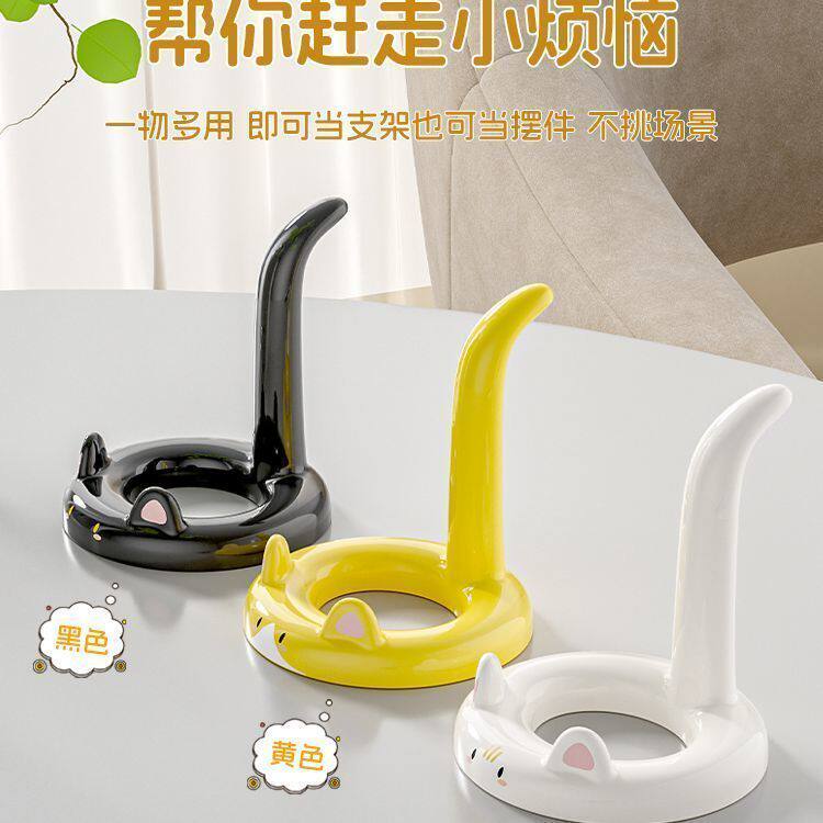 新款可爱小猫支架创意桌面摆件手机追剧神器宿舍支架床头手机支架