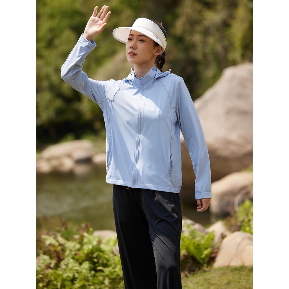 2024年夏季防晒衣男新款轻薄透气可拆卸帽子开衫外套凉感防晒服女