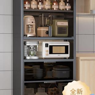 餐边柜置物架厨房柜子储物柜带门多功能餐具置物柜多层翻盖收纳柜