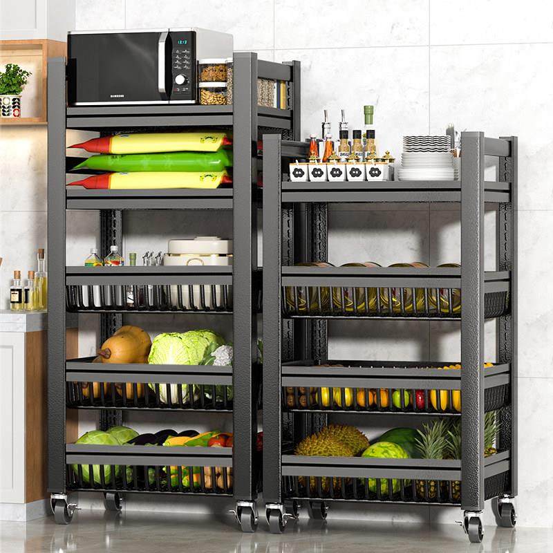 厨房菜篮子置物架落地多层多功能水果蔬菜架子家用微波炉收纳货架,厨房/烹饪用具,厨房置物架/置物柜/角架,淘宝优惠券,粉丝福利购,淘宝优惠卷